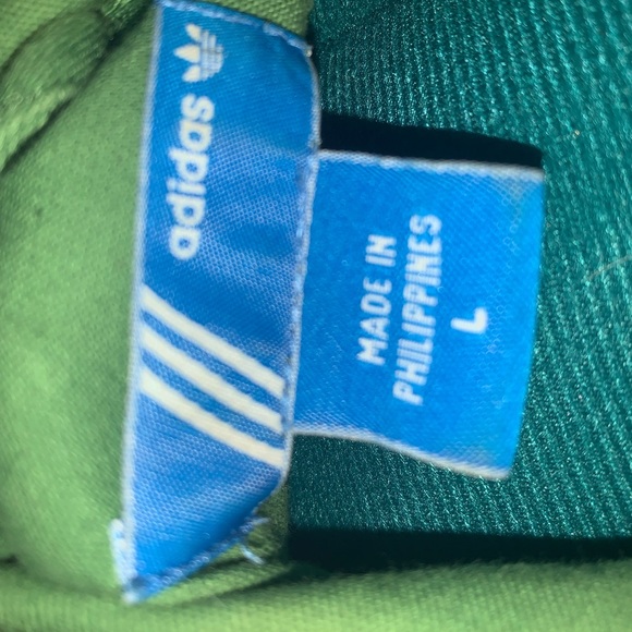 vintage green adidas zip up dress - Picture 3 of 4